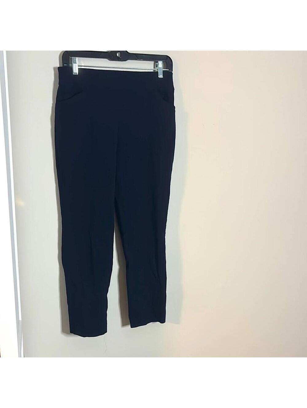 Talbots Blue Ankle Cropped Pants Stretch Waist Legging Trousers